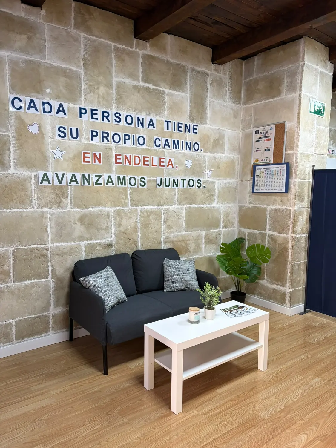 Zona de descanso del centro ENDELEA